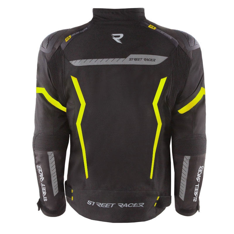 Bunda na motorku Street Racer Flex EVO černo-fluo žlutá