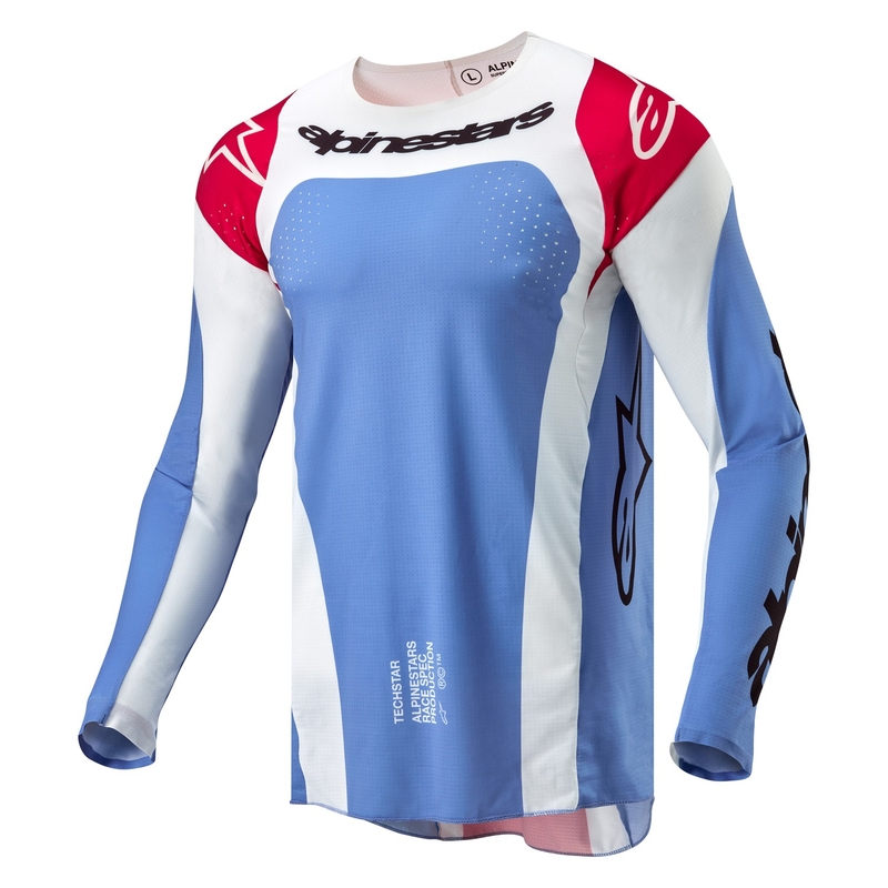 Motokrosový dres Alpinestars Techstar Ocuri modro-bílo-červený