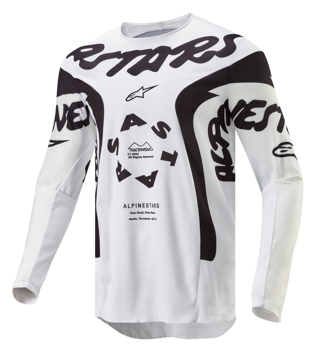 Motokrosový dres Alpinestars Racer Hana 2024 bílo-černý Velikost: L