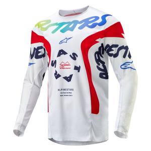 Motokrosový dres Alpinestars Racer Hana 2024 bílo-multicolor