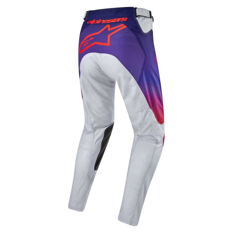 Motokrosové kalhoty Alpinestars Racer Hoen šedo-modro-oranžové
