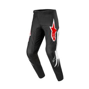 Motokrosové kalhoty Alpinestars Fluid Lucent 2024 černo-bílo-červené