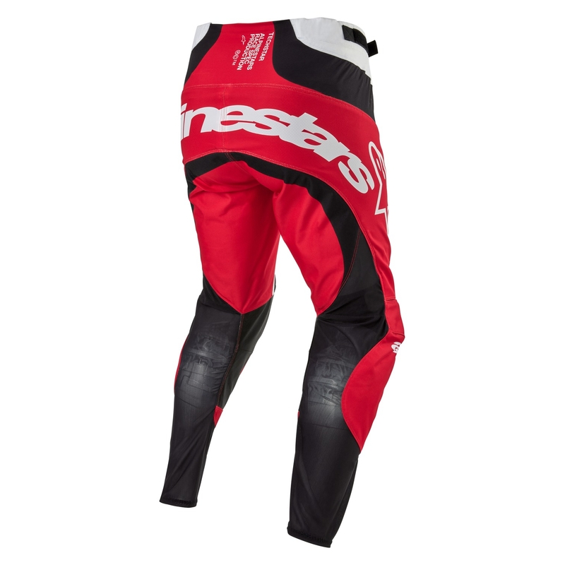 Motokrosové kalhoty Alpinestars Techstar Ocuri červeno-bílo-černé