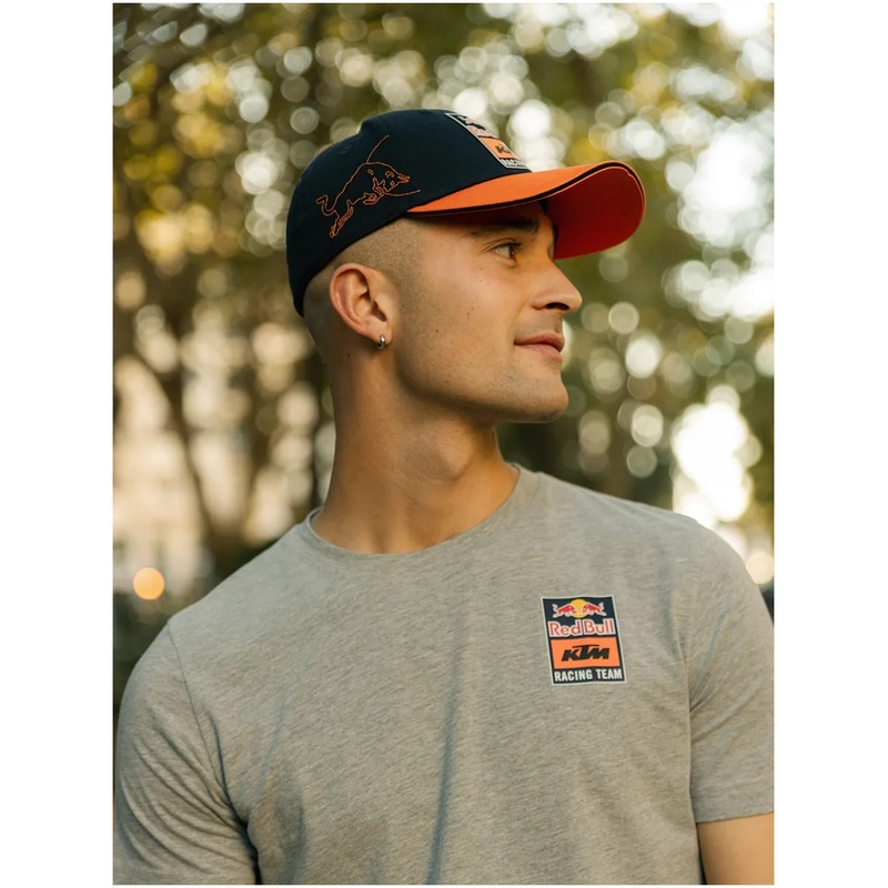 Kšiltovka KTM Pitstop Fitted Cap modro-oranžová