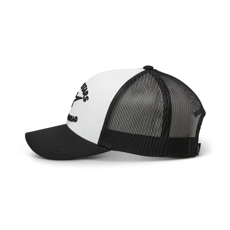 Kšiltovka Alpinestars Tripleer bílo-černo-bílá