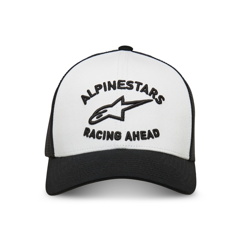 Kšiltovka Alpinestars Tripleer bílo-černo-bílá