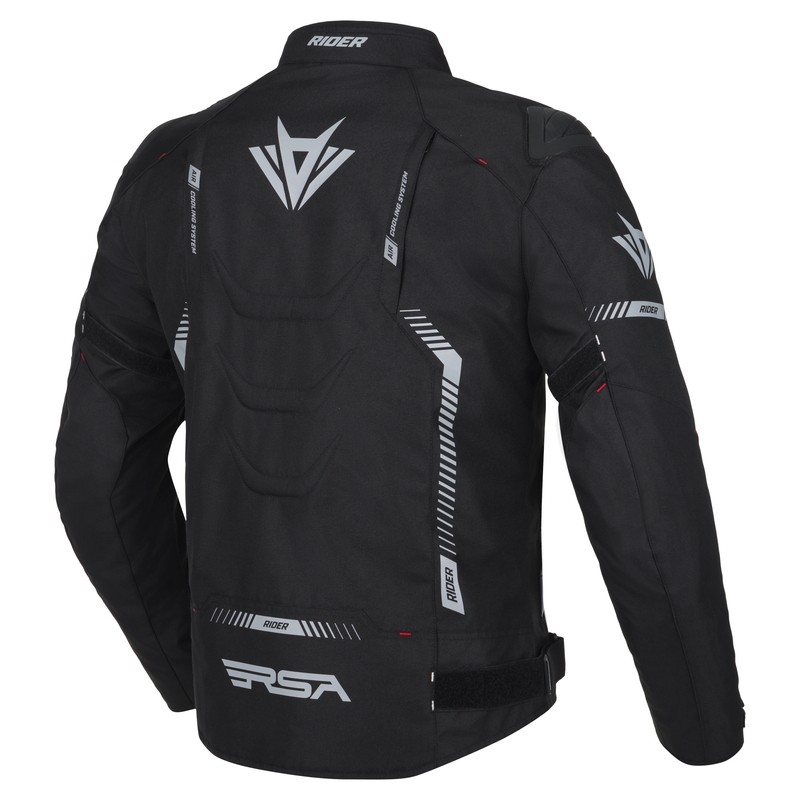 Bunda na motorku RSA Rider černo-šedo-červená