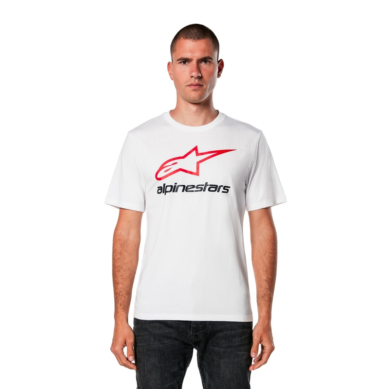 Tričko Alpinestars Always 2.0 CSF bílo-červeno-černé