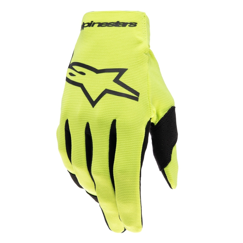 Motokrosové rukavice Alpinestars Radar fluo žluto-černé