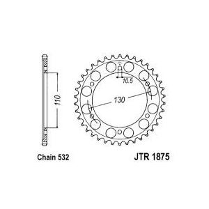 Řetězová rozeta JT JTR 1875-48 48 zubů, 532