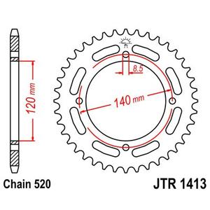 Řetězová rozeta JT JTR 1413-39 39 zubů, 520