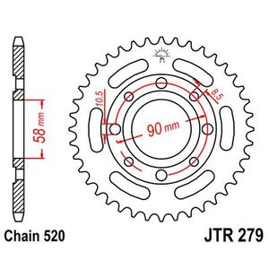 Řetězová rozeta JT JTR 279-30 30 zubů, 520