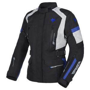Dámská bunda na motorku RSA EXO 2 černo-šedo-modrá