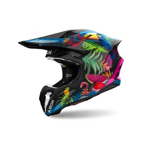 Motokrosová helma Airoh Twist 3 Amazonia 2024 lesklá