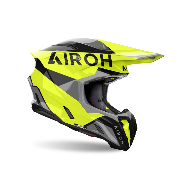 Motokrosová helma Airoh Twist 3 King  2024 lesklá žlutá