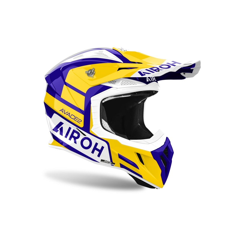 Motokrosová helma Airoh Aviator Ace 2 Sake lesklá žlutá