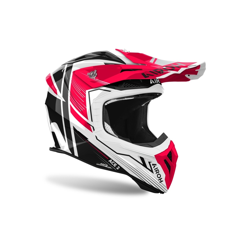 Motokrosová helma Airoh Aviator Ace 2 Engine lesklá červená