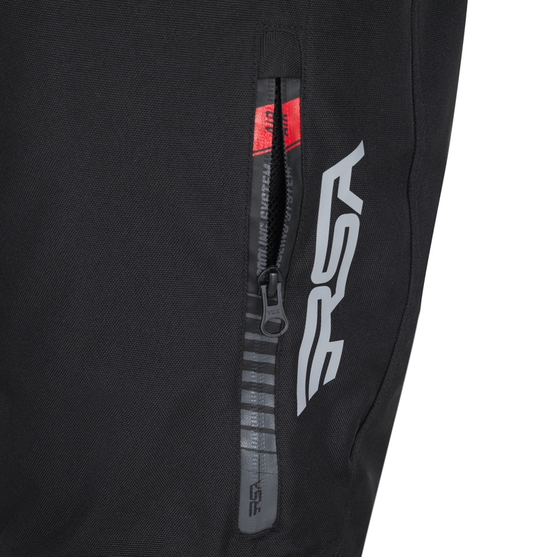 Kalhoty na motorku RSA Greby 2 černé prodloužené