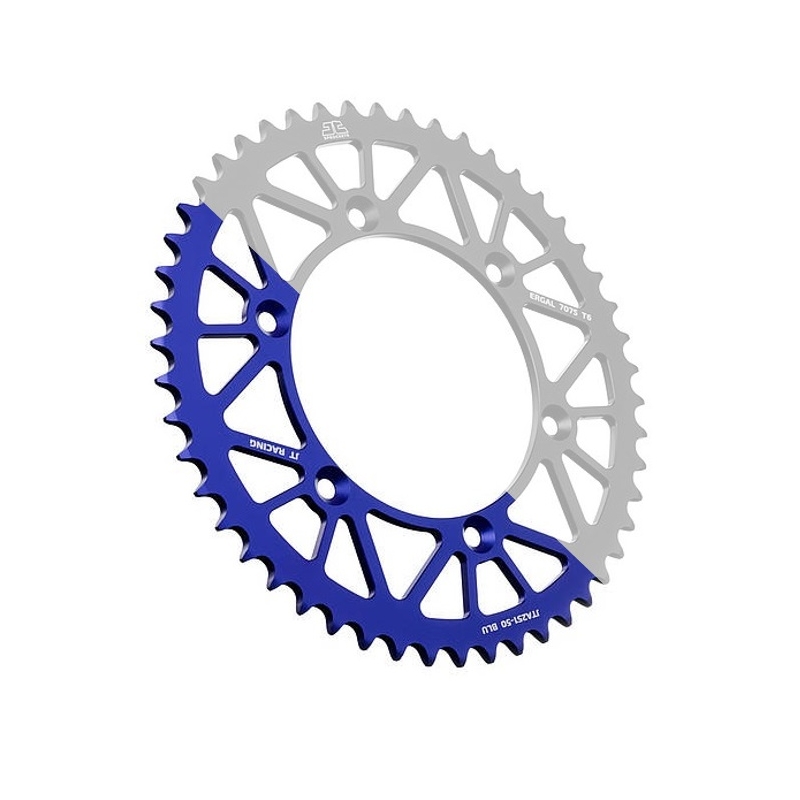 Hliníková řetězová rozeta JT 52 zubů, 520 modrá