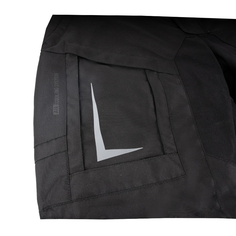 Prodloužené kalhoty na motorku Street Racer Hilax černé