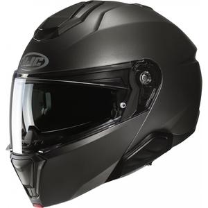 Vyklápěcí helma na motorku HJC i91 Solid semi flat titanová