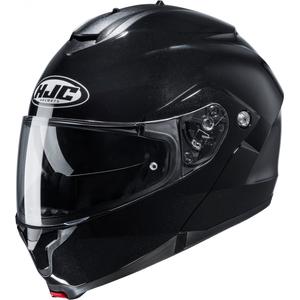 Výklopná helma na motorku HJC C91N Solid metalická černá