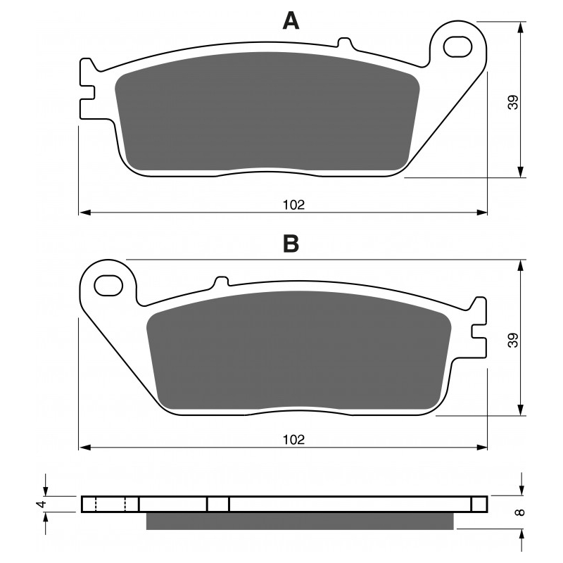 Brzdové destičky GOLDFREN S3