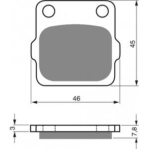 Brzdové destičky GOLDFREN 007 S33 STREET REAR