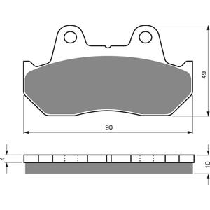 Brzdové destičky GOLDFREN 050 AD