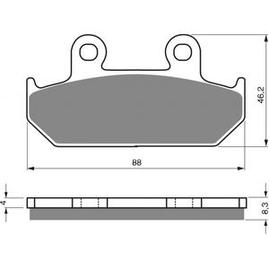 Brzdové destičky GOLDFREN 051 AD