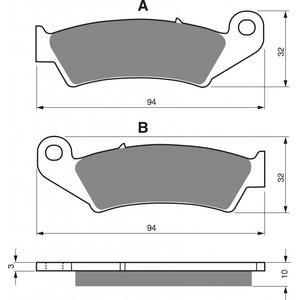 Brzdové destičky GOLDFREN 052 AD