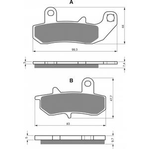 Brzdové destičky GOLDFREN 065 AD