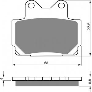 Brzdové destičky GOLDFREN 067 AD
