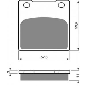 Brzdové destičky GOLDFREN 068 AD
