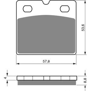 Brzdové destičky GOLDFREN 072 AD