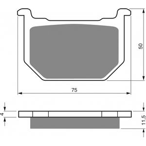 Brzdové destičky GOLDFREN 075 AD
