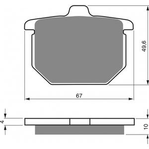 Brzdové destičky GOLDFREN 079 AD