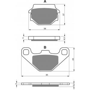 Brzdové destičky GOLDFREN 086 AD