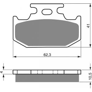 Brzdové destičky GOLDFREN 100 AD