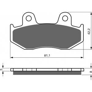 Brzdové destičky GOLDFREN 102 AD