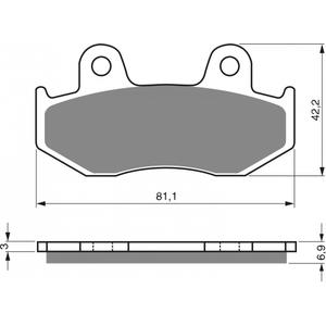 Brzdové destičky GOLDFREN 103 AD