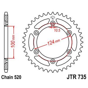 Řetězová rozeta JT JTR 735-48 48 zubů, 520
