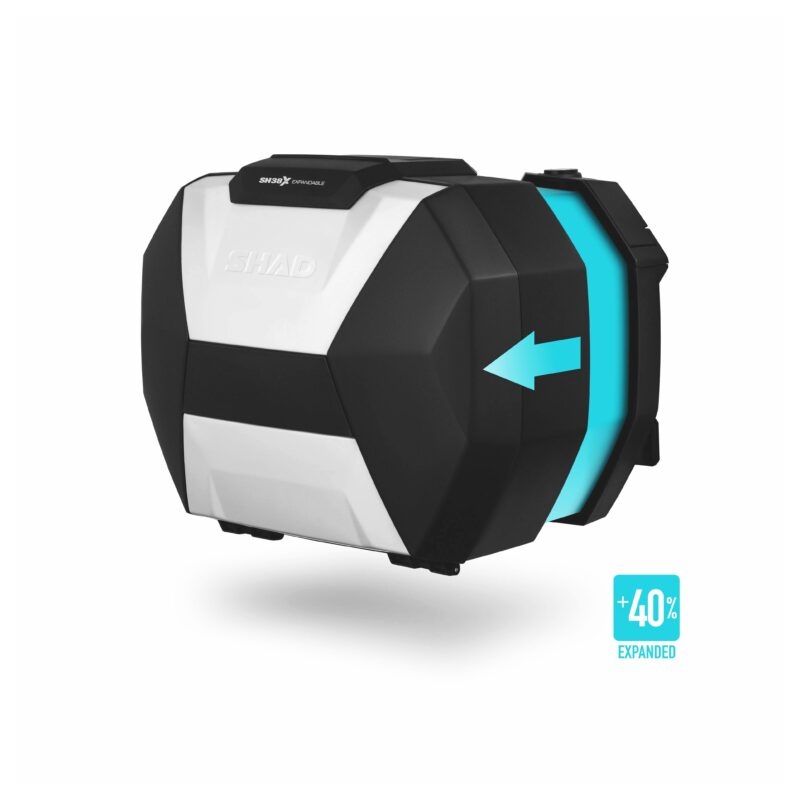 Boční kufry na motorku SHAD SH38X (rozšiřitelný koncept)