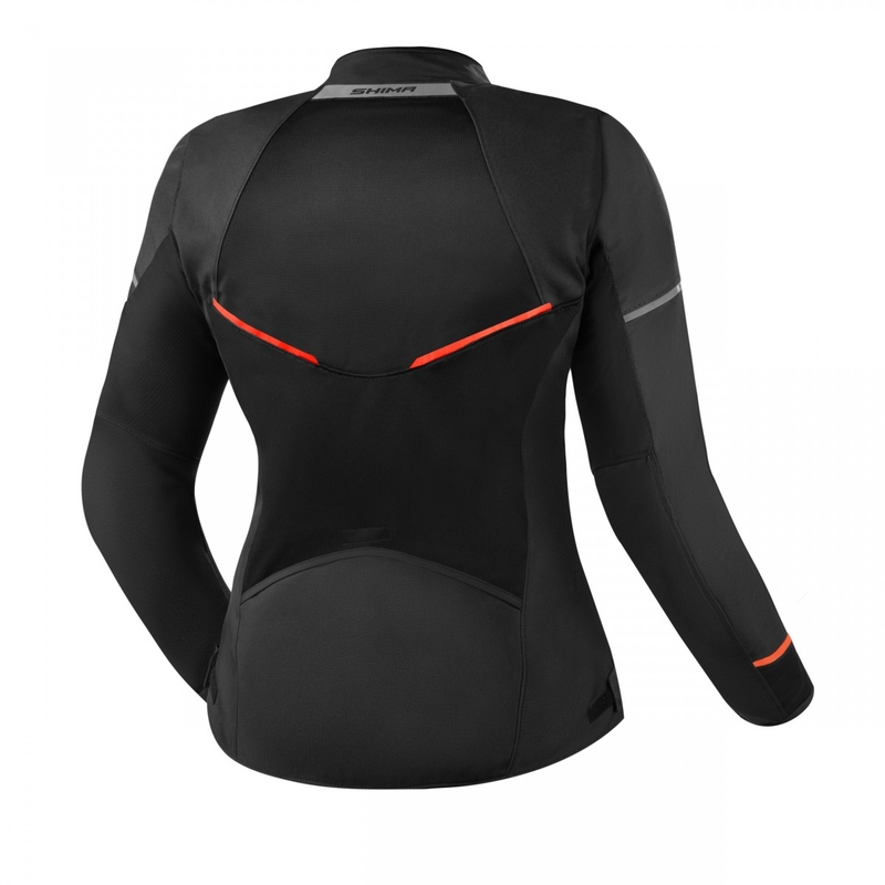 Dámská bunda na motorku Shima X-MESH 2.0 černo-červená