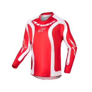 Dětský motokrosový dres Alpinestars Racer Lurv 2024 červeno-bílá