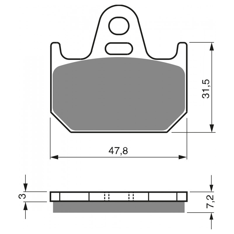 Brzdové destičky GOLDFREN AD