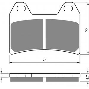 Brzdové destičky GOLDFREN 141 S33 STREET FRONT
