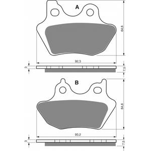 Brzdové destičky GOLDFREN 181 S33 STREET FRONT