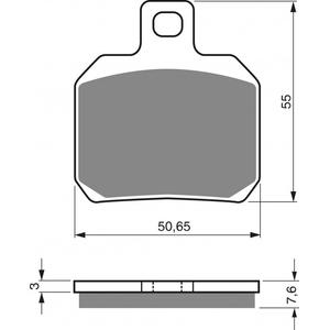 Brzdové destičky GOLDFREN 152 S33 STREET FRONT