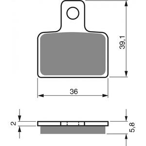 Brzdové destičky GOLDFREN 173 S33 OFF-ROAD REAR